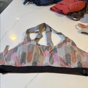 Victoria's Secret Pink and Black Sports Bra